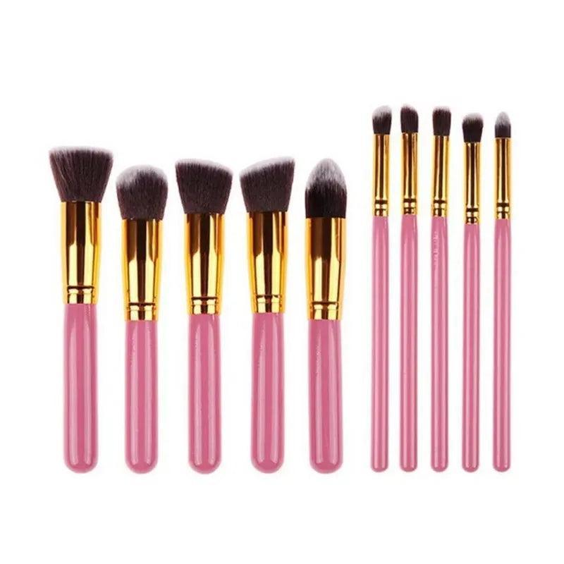 Professional Kabuki Contouring Smoke Brushes 10 Makeup Brushes Kit - Dofregues