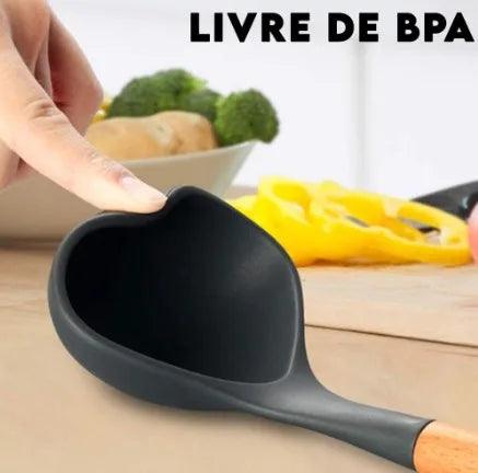 Jogo 12 Peças Utensílios de Cozinha Silicone