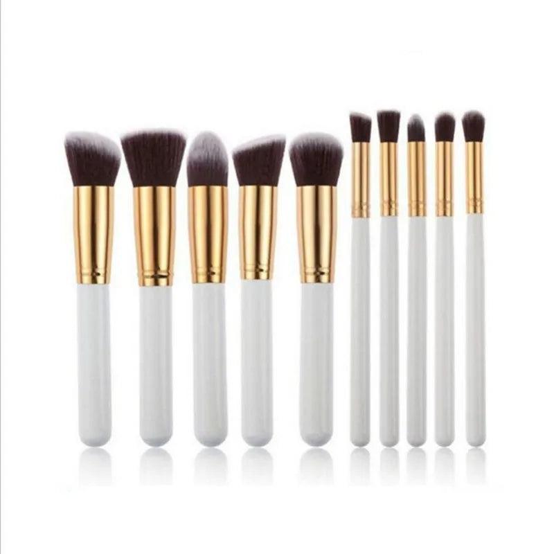 Professional Kabuki Contouring Smoke Brushes 10 Makeup Brushes Kit - Dofregues