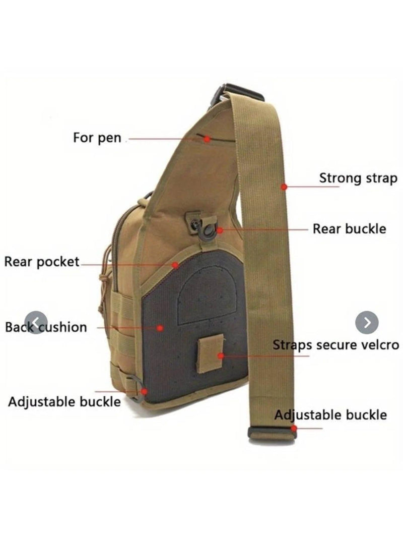 Versatile Tactical Sling Backpack Body Chest Bag Hiking Hunting Carry Bag - Dofregues