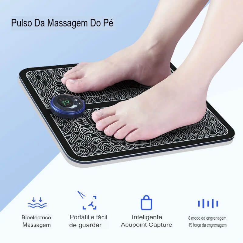 Tapete Massageador Para Os Pés Almofada Pro Ems Recarregável