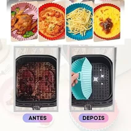 Kit com 6 formas para AirFryer